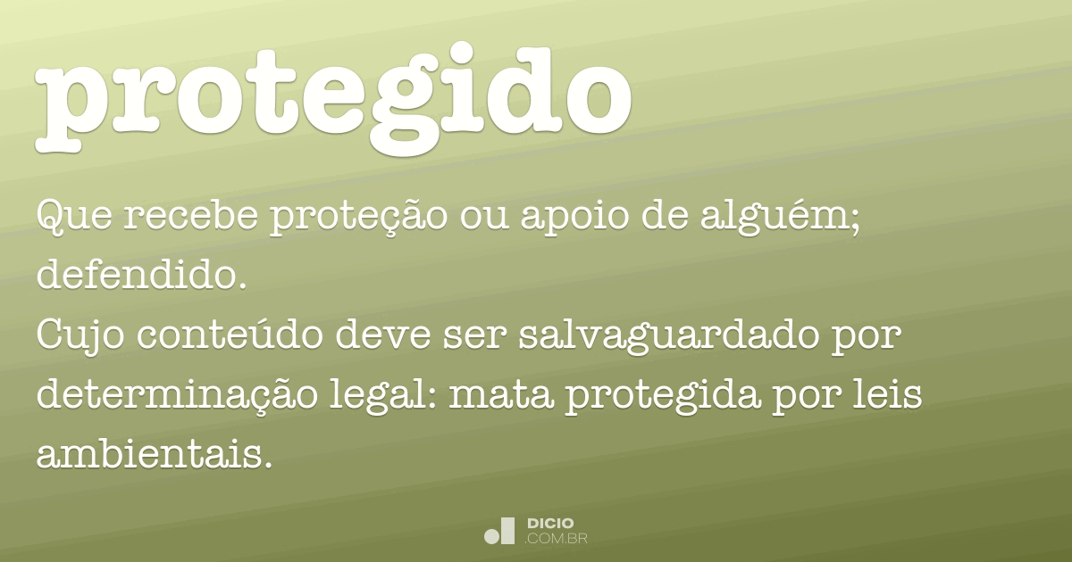 Protegido Dicio, Dicionário Online de Português