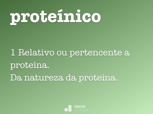 proteínico