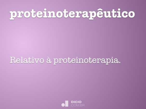 proteinoterapêutico
