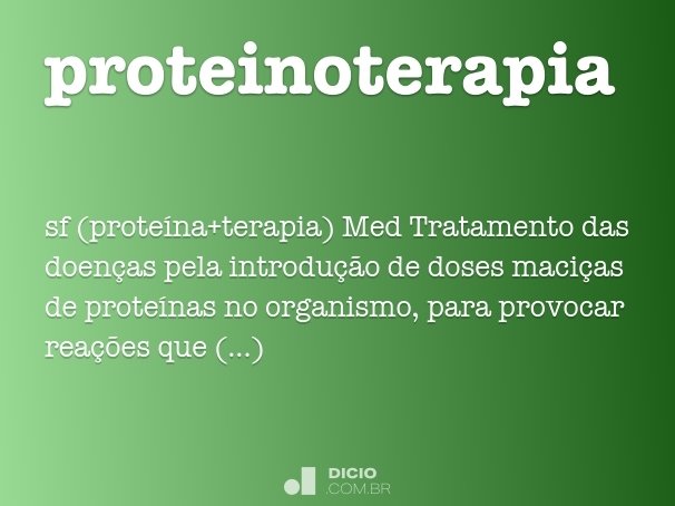 proteinoterapia