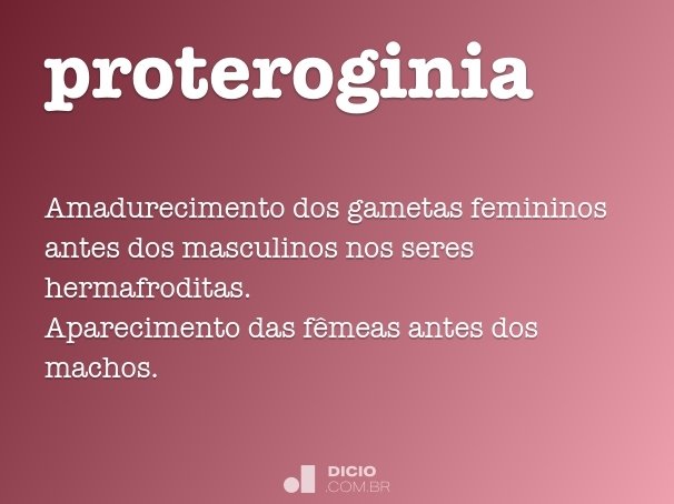 proteroginia