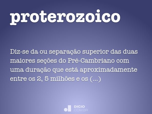 proterozoico