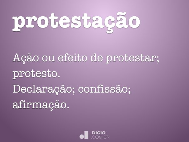 protestação