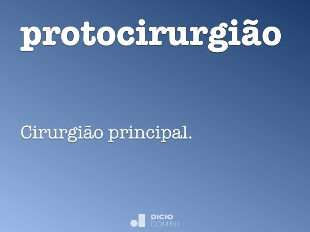 protocirurgião