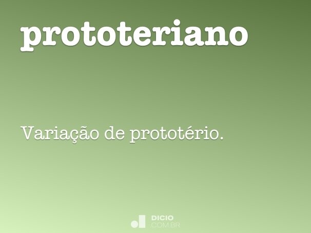prototeriano