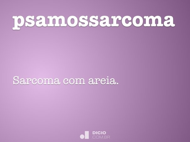 psamossarcoma