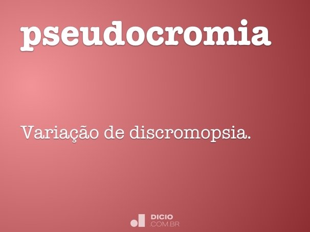 pseudocromia
