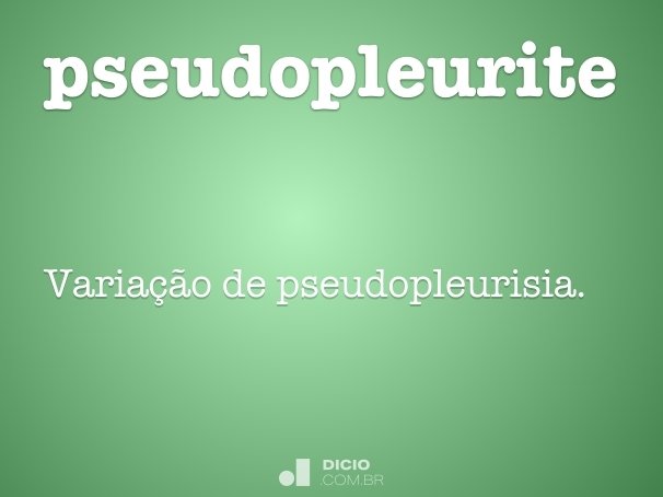 pseudopleurite