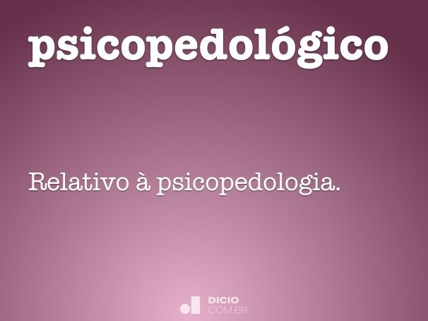psicopedológico