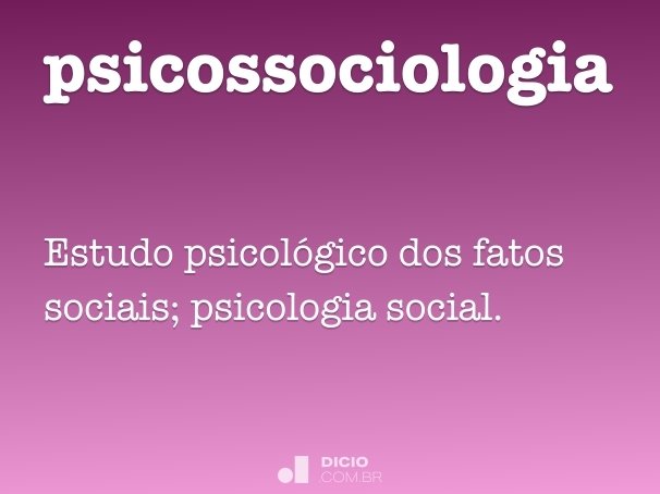 psicossociologia