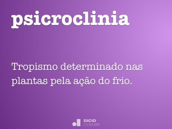 psicroclinia