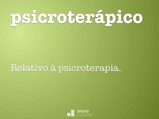 psicroterápico