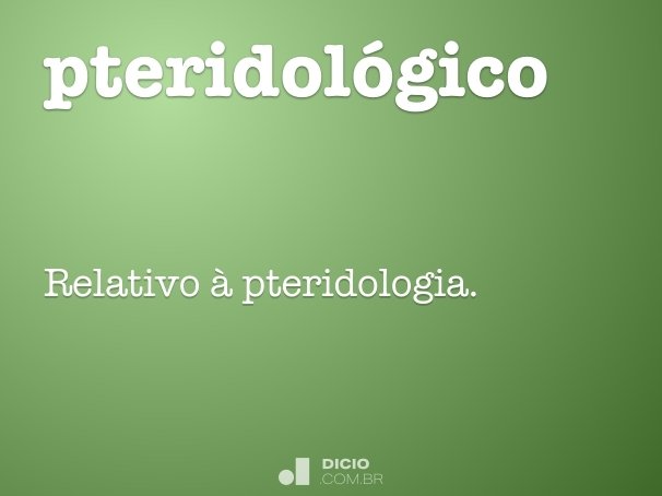 pteridológico