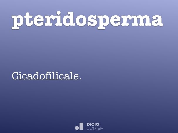 pteridosperma