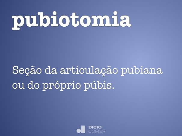 pubiotomia