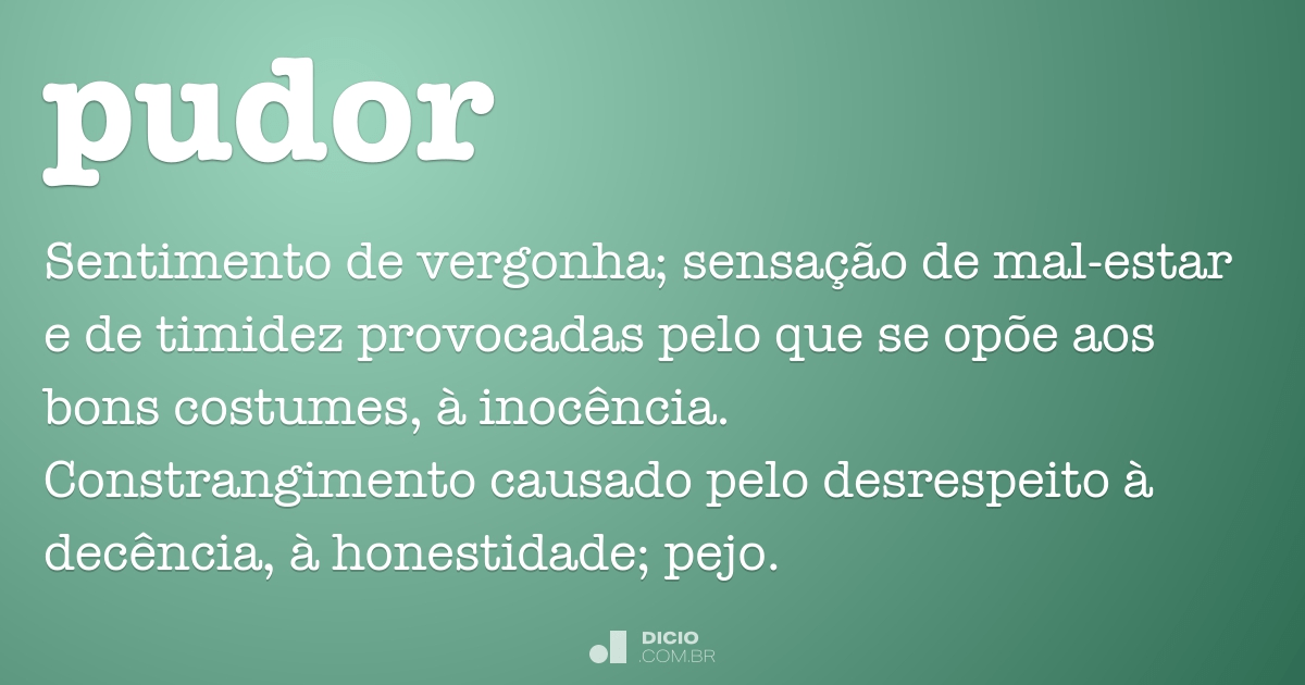 Puderam - Dicio, Dicionário Online de Português