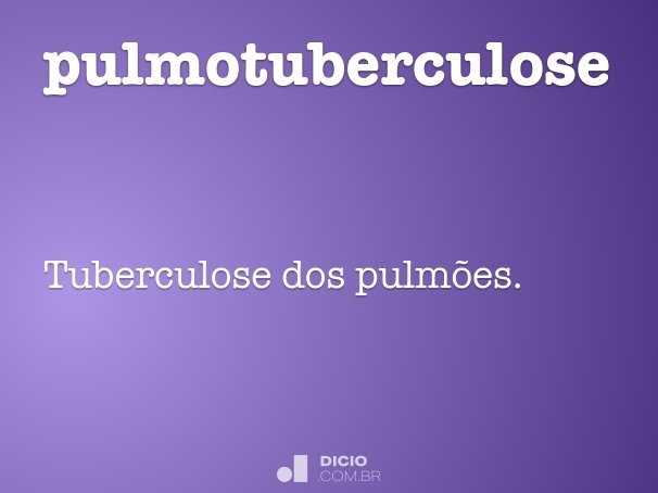 pulmotuberculose