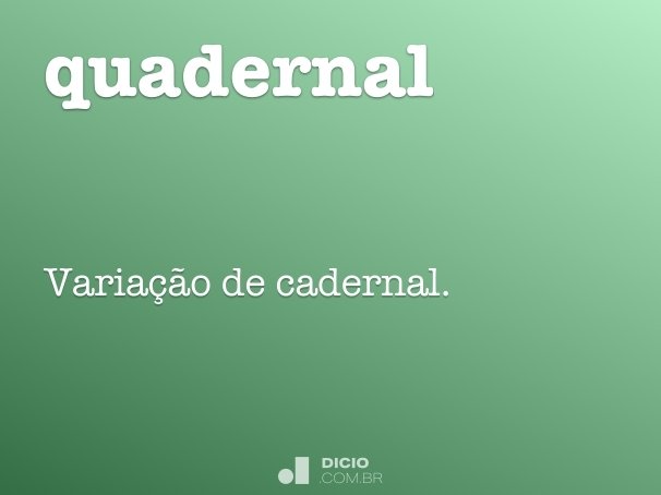 quadernal