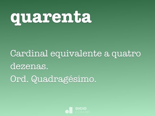 quarenta