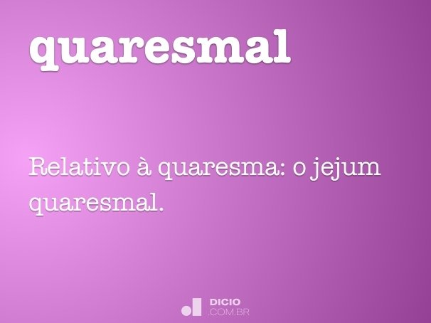 quaresmal
