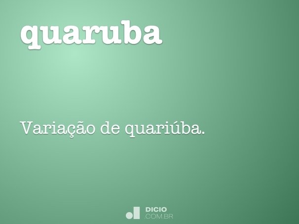 quaruba