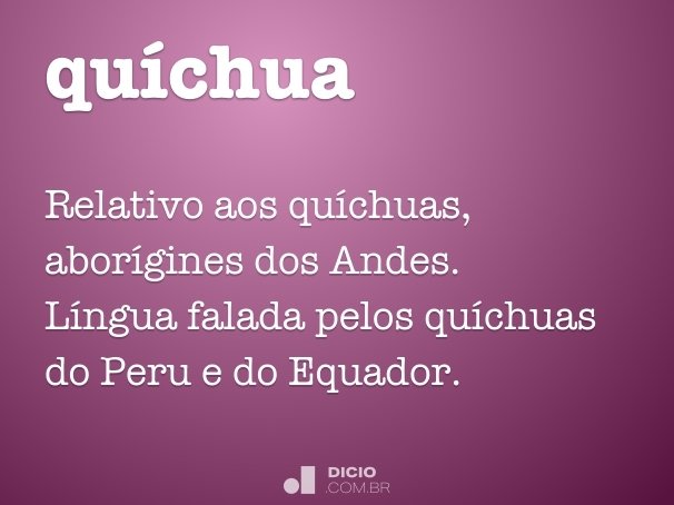 quíchua