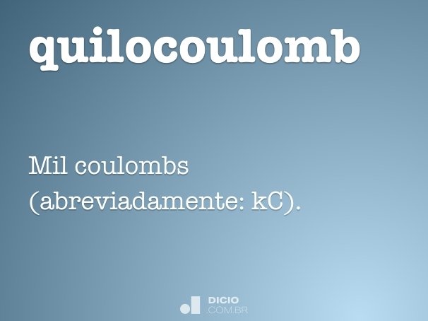 quilocoulomb