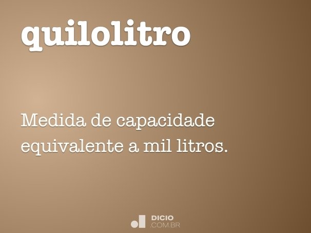 quilolitro