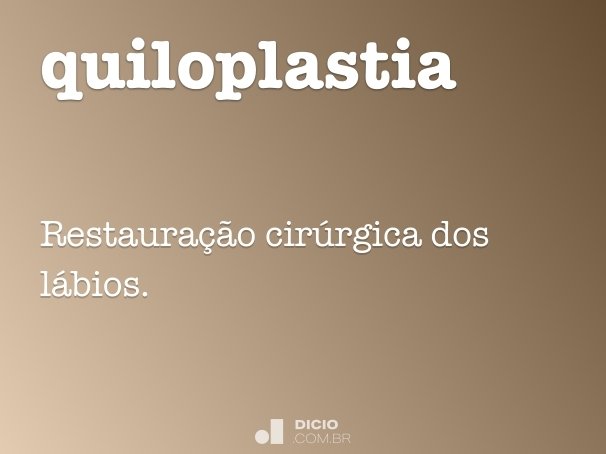 quiloplastia
