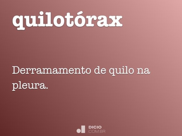 quilotórax