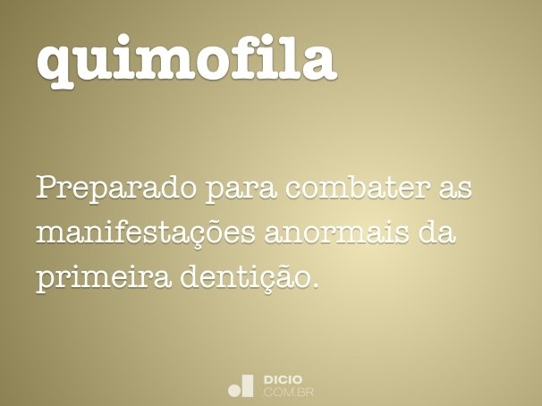quimofila