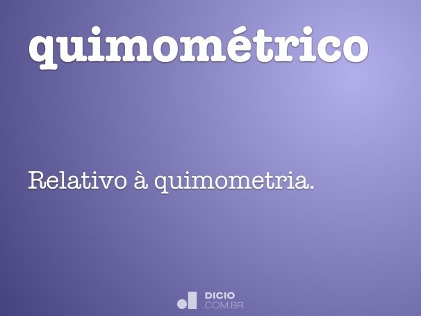 quimométrico