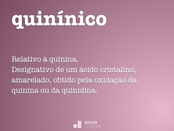 quinínico