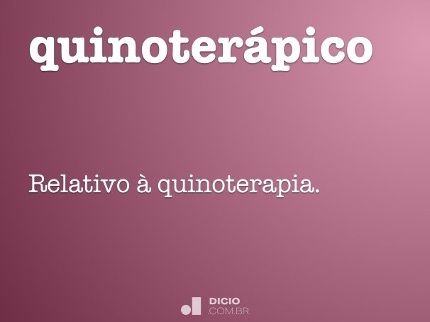 quinoterápico