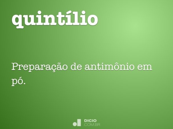 quintílio
