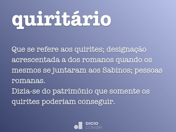 quiritário