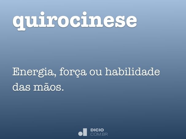 quirocinese