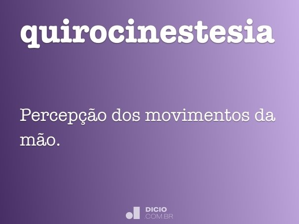 quirocinestesia