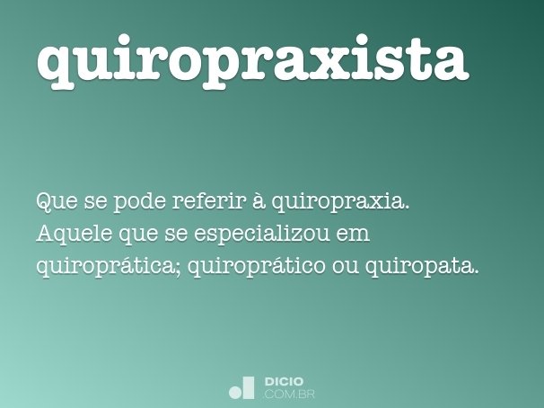 quiropraxista