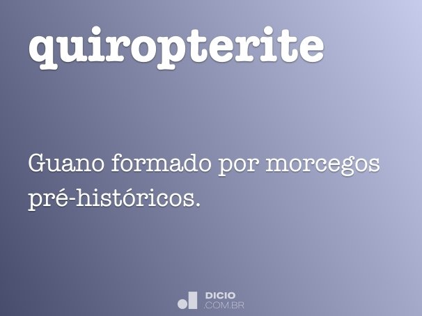 quiropterite