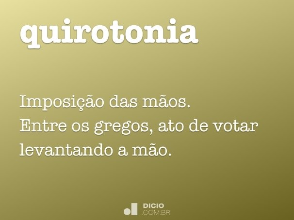 quirotonia