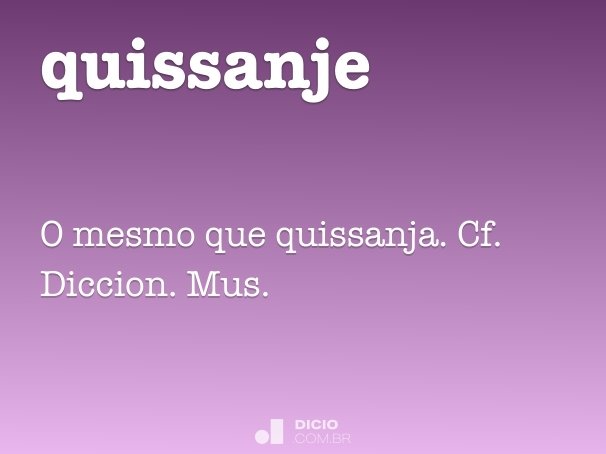 quissanje