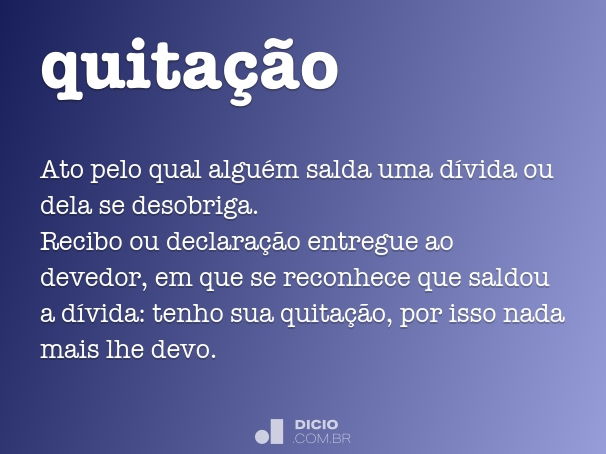 quitação