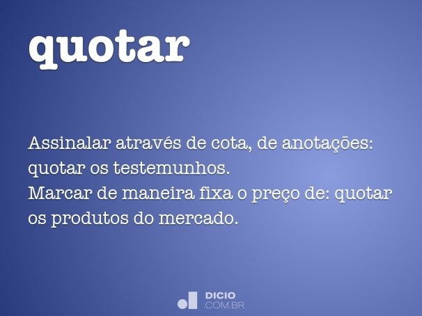 quotar