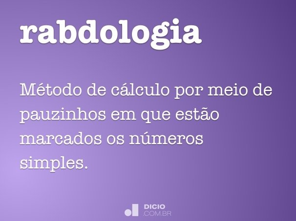 rabdologia
