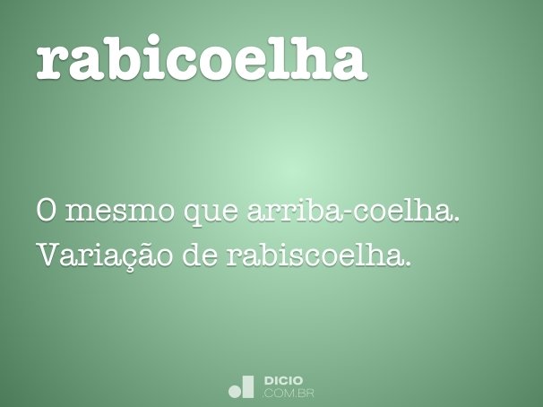 rabicoelha