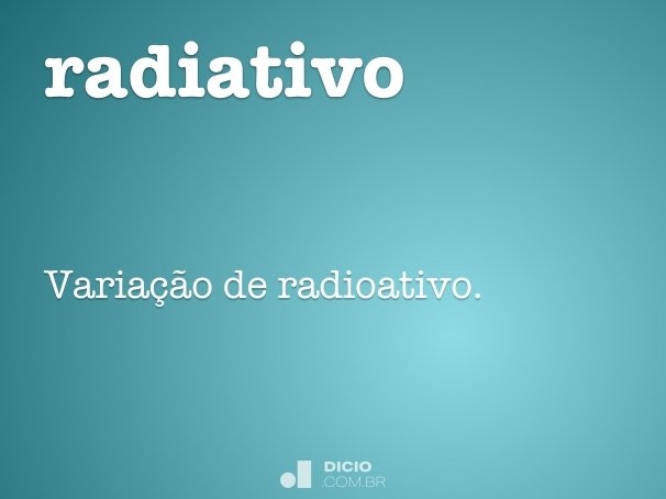 radiativo