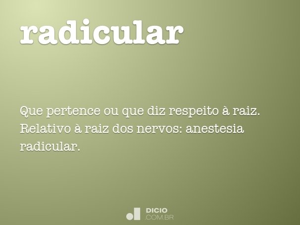 radicular