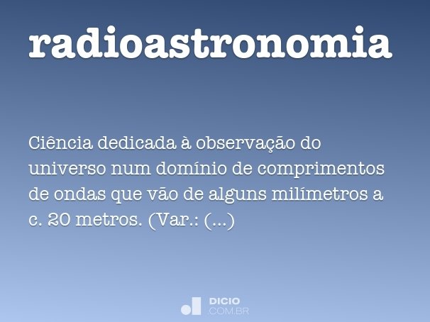 radioastronomia