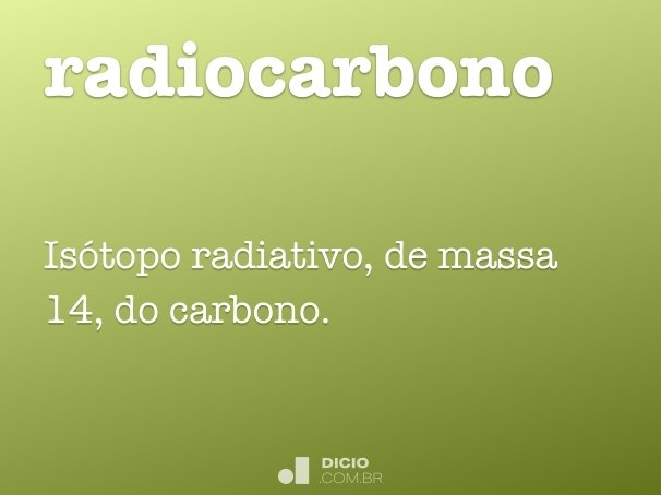 radiocarbono